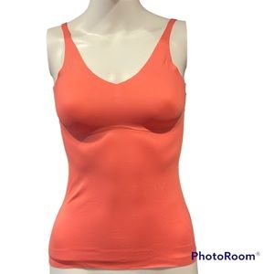 RUBY RIBBON Second Skin V-Neck Pink Sorbet Cami